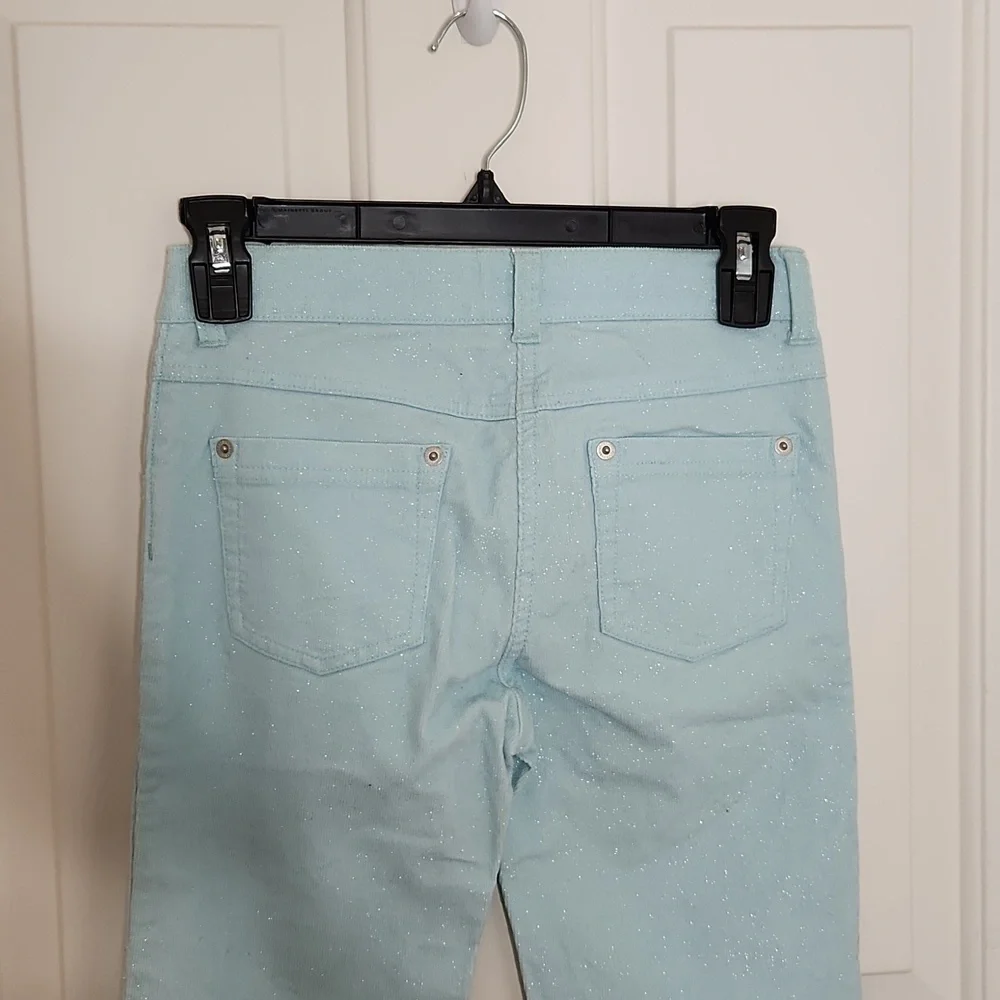 Gymboree Light Blue Sparkle Corduroy Pants Size 9 NWOT